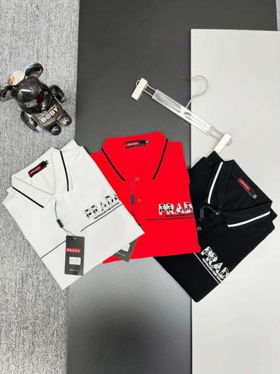 Picture of Prada Polo Shirts Short _SKUPradaM-3XLaztx936225704